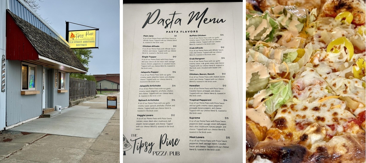 The Tipsy Pine Pizza Pub Menu